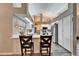 Modern kitchen featuring a breakfast bar and stainless steel appliances at 7402 Gunstock Dr, Lakeland, FL 33809