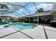 Lovely pool area with screened enclosure, providing privacy and comfort at 7402 Gunstock Dr, Lakeland, FL 33809
