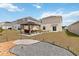 Backyard with gazebo, gravel, and view of houses at 356 Loch Ct, Davenport, FL 33837