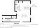 Floor plan showcasing the layout of the main level, including the living room, kitchen, and dining room at 356 Loch Ct, Davenport, FL 33837