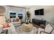 Stylish living room with large windows, modern furnishings, providing a relaxing retreat with natural light at 2212 Canyon Oak Dr, Davenport, FL 33837