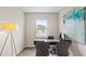 Bright office with a modern desk, comfortable chairs, and ample natural light from the window at 3317 Armstrong Ave, Clermont, FL 34714