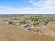 Expansive aerial view of a community featuring well-maintained homes, green spaces, and a scenic landscape at 438 Cotswold Cir, Davenport, FL 33837