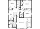 Second floor plan shows four bedrooms, three bathrooms, a hall and laundry at 13280 Tula Loop, Astatula, FL 34705