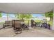 Covered patio for relaxing and entertaining with view of outdoor living space at 2937 Delrose N Dr, Lakeland, FL 33805