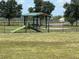Community dog park with ramp, shade cover and benches, perfect for pet owners at 5580 Hwy 542 W, Winter Haven, FL 33880