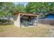 Outdoor shed providing storage and organization at 3365 Bahama Ct, Lake Wales, FL 33898