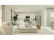 Stylish living room with a modern sectional sofa, contemporary decor, and seamless flow into the adjacent kitchen area at 4734 Bold Peacock Bnd, Bartow, FL 33830