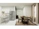 Open dining area with modern decor, stylish furnishings, and neutral color palette at 971 Hour Glass Rd, Lakeland, FL 33801