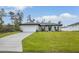 Charming one-story home with lush front lawn, a two-car garage, and modern design at 16538 Sw 31St Terrace, Ocala, FL 34473