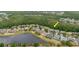 This aerial showcases the home's proximity to a scenic pond and the neighborhood's lush, green surroundings at 10292 Kristen Park Dr, Orlando, FL 32832