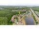 Aerial shot shows property near a pond, surrounded by lush greenery and other well-maintained homes at 10292 Kristen Park Dr, Orlando, FL 32832
