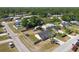 Aerial view of a single-Gathering home featuring a fenced-in yard at 4889 Myrtle View N Dr, Mulberry, FL 33860