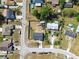 Expansive aerial view of a neighborhood with well-maintained homes and green spaces at 4889 Myrtle View N Dr, Mulberry, FL 33860