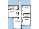 Second floor layout featuring four bedrooms, three bathrooms, and a retreat area on the upper level at 1205 Eastin Ave, Orlando, FL 32804