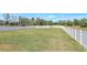 Large fenced backyard featuring lush green grass at 329 W Aster Ct, Poinciana, FL 34759