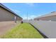 Fenced backyard featuring a well-maintained lawn, perfect for outdoor enjoyment and privacy at 329 W Aster Ct, Poinciana, FL 34759