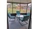 Relaxing screened porch with comfortable seating and a view of the backyard at 3400 Ne 43Rd Pl, Ocala, FL 34479