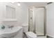Cozy bathroom featuring shower, sink and toilet provides all the essentials at 803 Mccranie Rd, Lakeland, FL 33809