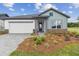 Charming single-story home showcasing a well-manicured lawn and a mix of stone and modern siding at 5950 Bristle Oak St, Mount Dora, FL 32757