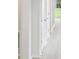 Hallway showcases white walls and doors, light wood-look floors, and natural light from a nearby window at 5950 Bristle Oak St, Mount Dora, FL 32757