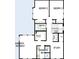 Second floor plan exhibiting bedrooms, bathrooms, closets, and study at 214 E Harding St, Orlando, FL 32806
