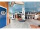 Open-concept living space featuring marine-themed designs and a vaulted ceiling at 370 Hartford Ave, Daytona Beach, FL 32118