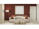 Cozy bedroom featuring a neutral color palette, comfortable seating, modern art, and a serene atmosphere at 1309 Acorn Meadow Loop, Eustis, FL 32726