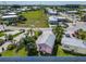 An aerial view of properties with manicured lawns in a residential neighborhood at 2991 Wood Duck Dr, Polk City, FL 33868