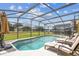 Beautiful enclosed in-ground pool for Gathering enjoyment and relaxing near the sun at 440 Langham Dr, Davenport, FL 33897