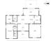 Detailed floor plan showcasing the layout of the home, including room dimensions and flow at 6589 Banyan Dr, Indian Lake Estates, FL 33855