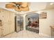 Bright and airy kitchen with stainless steel refrigerator and open access to dining area at 6589 Banyan Dr, Indian Lake Estates, FL 33855