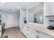 Bright, modern kitchen with white countertops, new appliances, and ample cabinet space at 820 Lamp Post Ln, Lakeland, FL 33809