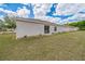 Lush backyard with ample lawn space, complemented by a tidy home exterior at 1628 Saddlehorn Dr, Lakeland, FL 33810