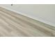 Close-up showcasing the light wood-look flooring and white baseboards at 1628 Saddlehorn Dr, Lakeland, FL 33810