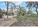Expansive backyard featuring palm trees, lush greenery, a built-in grill, and charming stone pathways at 430 Alturas Babson Park Cutoff, Lake Wales, FL 33859