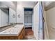 Bathroom with nautical theme, custom tile and a view to a bedroom at 430 Alturas Babson Park Cutoff, Lake Wales, FL 33859