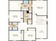 Upstairs floor plan featuring four bedrooms, including a primary suite, plus laundry room and loft at 2402 Slippery Rock St, Auburndale, FL 33823