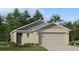 Charming one-story home with neutral paint, neat landscaping, two car garage, and welcoming front door at 1333 Acorn Meadow Loop, Eustis, FL 32726