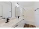 Bright bathroom featuring a double vanity and a shower/tub combo at 1472 Muir Cir, Clermont, FL 34711