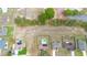 Overhead view of homes with large lots and a residence with a pool at 14791 Sw 29Th Avenue Rd, Ocala, FL 34473