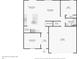 First floor layout featuring a living room, dining room, kitchen, office and garage at 3387 Tawny Grove Pl, Lakeland, FL 33811