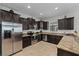 Well-equipped kitchen with granite countertops, stainless steel appliances, and ample cabinet space at 1401 Wexford Way, Davenport, FL 33896
