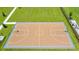 Aerial view of a community outdoor basketball court with green grass at 3454 Howell Dr, Lake Wales, FL 33859