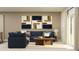 Stylish living room with a comfortable sectional sofa, a wooden coffee table, and natural light at 3454 Howell Dr, Lake Wales, FL 33859
