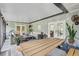 Inviting screened porch with ample seating and views of the outdoors at 5811 Lake Breeze Ave, Lakeland, FL 33809