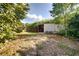 View of the storage shed in the backyard at 4621 Queens Point Drive, Lakeland, FL 33813