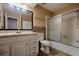 Well-maintained bathroom featuring a shower and bathtub at 4621 Queens Point Drive, Lakeland, FL 33813