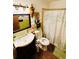 Cozy bathroom with green accents, decorative mirror and shower at 4746 Wales St, Lake Wales, FL 33859