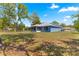 Spacious backyard with mature trees and partial fencing, offering privacy and shade at 12164 Se 85Th Ct, Belleview, FL 34420